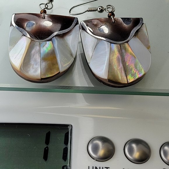 Wood Inspired Earrings - 4 Pairs of Small Light Elegant Boho Earrings - Picture 6 of 15